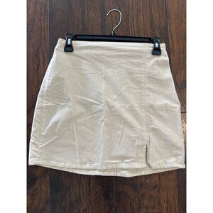 Hollister Womens Beige Corduroy Mini Skirt Ultra High-Rise S